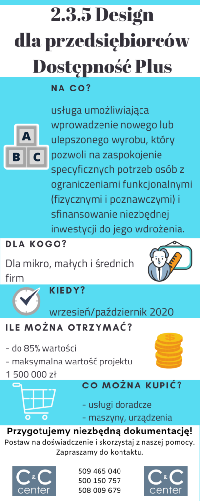 2.3.5 Design dla przedsiębiorców Dostępność Plus 2.3.5 Design dla przedsiębiorców Dostępność Plus